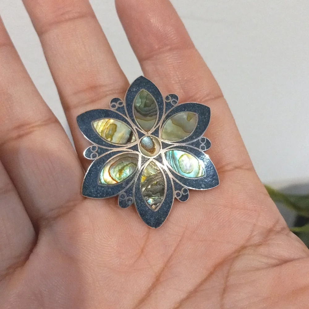 925 Mexico brooch/pendant - Picture 3 of 14